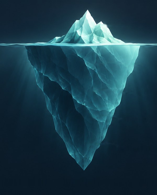 Iceberg: the dashboard above water, four layers of accounting below